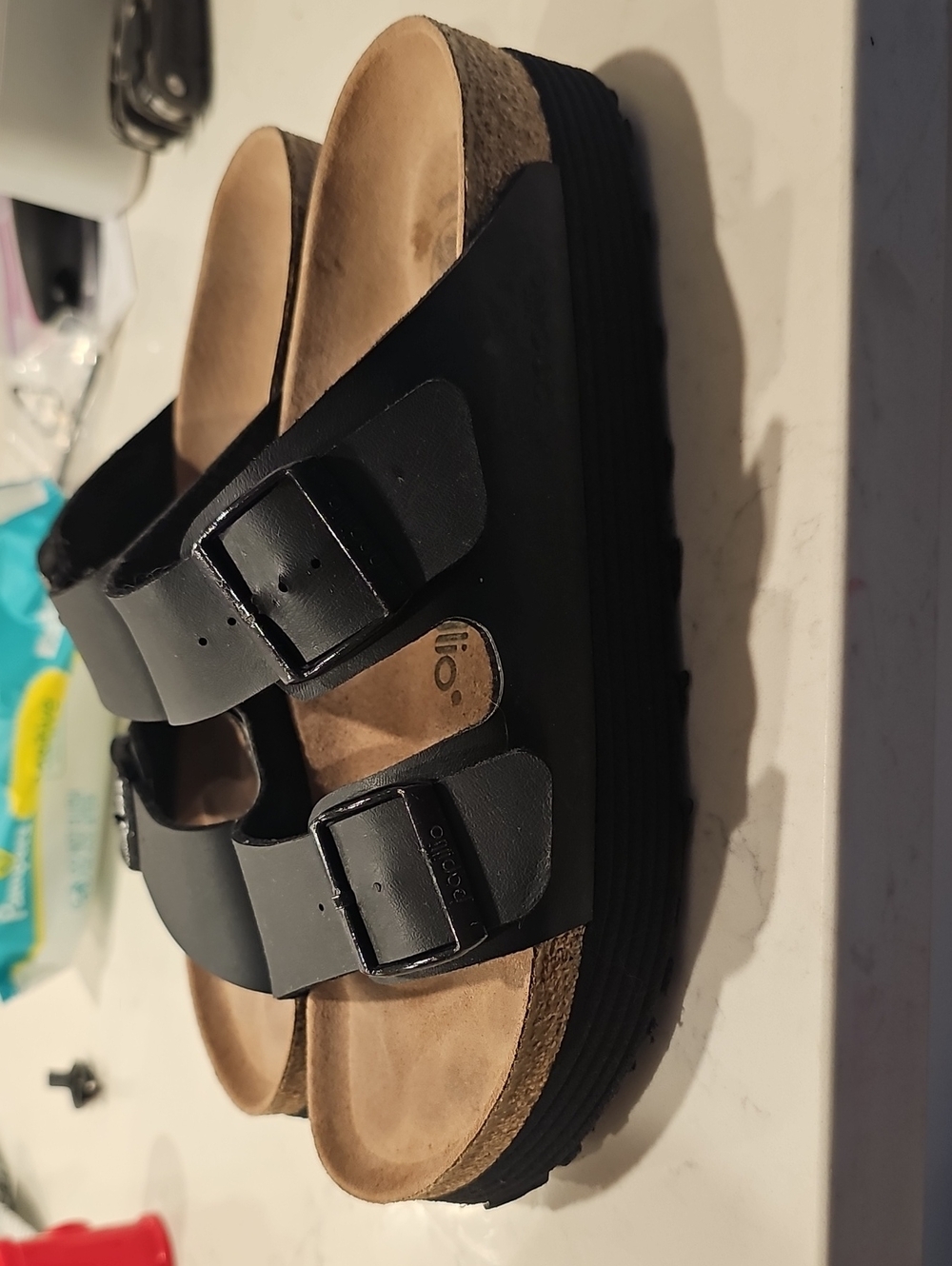 Lightly Used Black Papillo by Birkenstock Sandals Size 9 or 40 - Picture 3 of 4